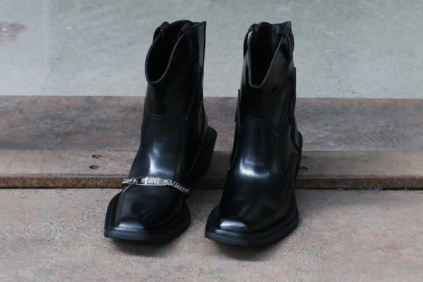 untitlab multifunctional denim black hitch boots AW201303 PU4